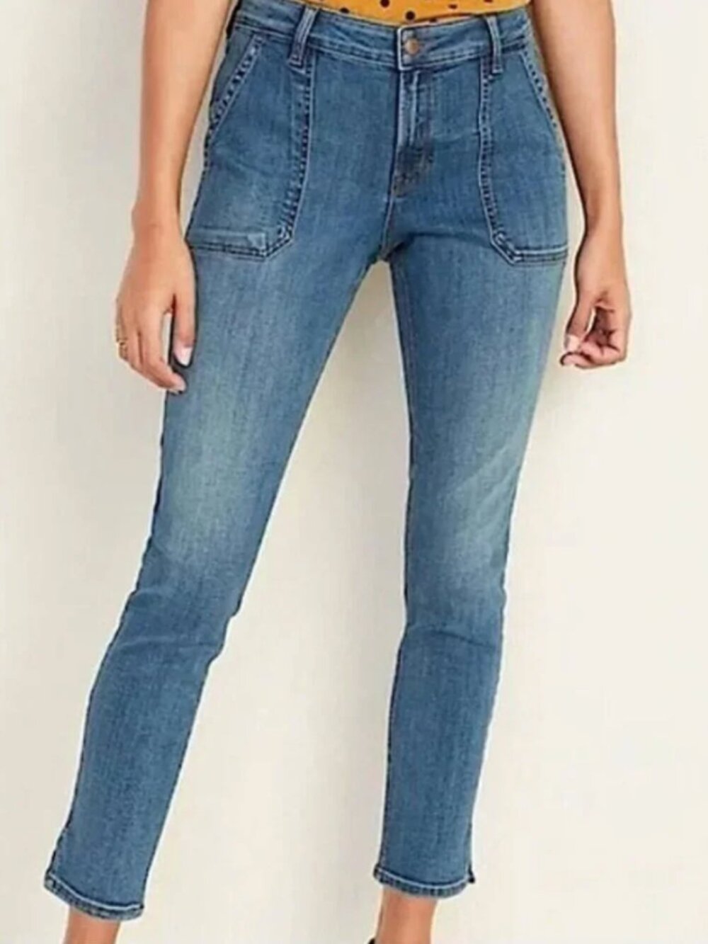 Old Navy Rockstar Super Skinny High Rise with Front Smooth Pockets NWT